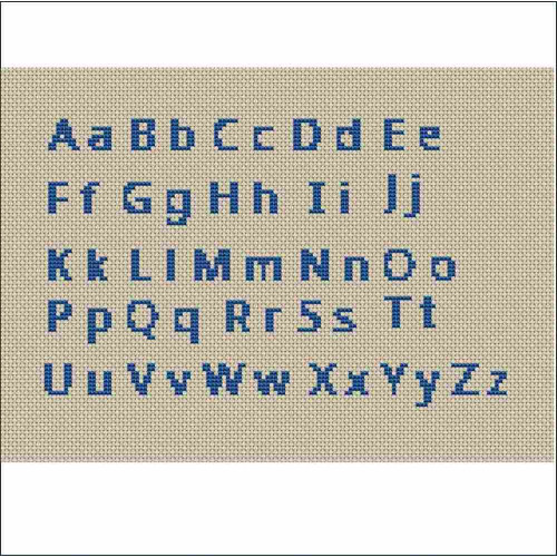 Alphabet cross stitch patterns